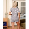 Ekouaer Pajamas for Womens Set 2 Piece Soft Sleepwear, Chest Pocket(Pink Stars)