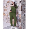 Ekouaer Viscose from Bamboo Women’s Pajama Sets Super Soft Short Sleeve Button Top and Pants Pj Sleepwear Sets S-XXL(Army Green)