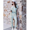 Ekouaer Viscose from Bamboo Women’s Pajama Sets Super Soft Short Sleeve Button Top and Pants Pj Sleepwear Sets S-XXL(Daisy Bouquet)