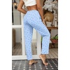 Ekouaer Womens Pajama Pants Lounge Pants Soft Drawstring Pj Bottoms(Blue Bowknots)