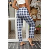 Ekouaer Womens Pajama Pants Lounge Pants Soft Drawstring Pj Bottoms(Blue Plaid)