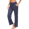Ekouaer Womens Pajama Pants Lounge Pants Soft Drawstring Pj Bottoms(Blue Stars)