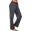 Ekouaer Womens Pajama Pants Lounge Pants Soft Drawstring Pj Bottoms(Dark Grey)