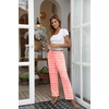 Ekouaer Womens Pajama Pants Lounge Pants Soft Drawstring Pj Bottoms(Pink Wavy)