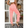 Ekouaer Womens Pajama Pants Lounge Pants Soft Drawstring Pj Bottoms(Pink Wavy)