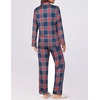 Ekouaer Womens Pajamas Set Button Down Long Sleeve Top & Pants Lounge Sets(B_red Green Plaid)