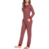 Ekouaer Womens Pajamas Sets Long Sleeve Tops with Jogger Pants(Snowflake)