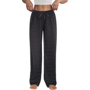 Ekouaer Womens Pajama Pants Lounge Pants Soft Drawstring Pj Bottoms(Grey Strpies)