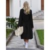 Ekouaer Maternity Robe Labor Delivery Nursing Gown Breastfeeding Bathrobes(A_black)