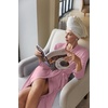 Ekouaer Maternity Robe Labor Delivery Nursing Gown Breastfeeding Bathrobes(Mauve)