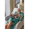 Ekouaer Maternity Robe Labor Delivery Nursing Gown Breastfeeding Bathrobes(Sage Green)