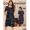 Ekouaer Moo Moos for Women Button House Dresses for Women with Pocket Mumu(Black Mandala)