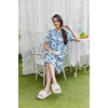 Ekouaer Moo Moos for Women Button House Dresses for Women with Pocket Mumu(Blue Boho)