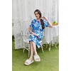 Ekouaer Moo Moos for Women Button House Dresses for Women with Pocket Mumu(Blue Flower)