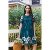 Ekouaer Moo Moos for Women Button House Dresses for Women with Pocket Mumu(Blue Green Flower)