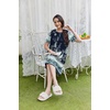 Ekouaer Moo Moos for Women Button House Dresses for Women with Pocket Mumu(Navy Blue)