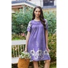 Ekouaer Moo Moos for Women Button House Dresses for Women with Pocket Mumu(Purple)