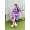 Ekouaer Moo Moos for Women Button House Dresses for Women with Pocket Mumu(Purple Flower)