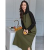 Ekouaer Nightgowns for Women Cotton Nightgown Long Sleeve Hooded Night Gown(Army Green)