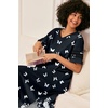 Ekouaer Nightgowns for Women Long Nightgown Plus Size Moo Moos House Dress(Black Butterfly)