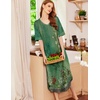 Ekouaer Nightgowns for Women Long Nightgown Plus Size Moo Moos House Dress(Green Ethnic Style)