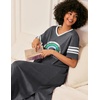Ekouaer Nightgowns for Women Long Nightgown Plus Size Moo Moos House Dress(Grey Rainbow)
