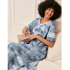 Ekouaer Nightgowns for Women Long Nightgown Plus Size Moo Moos House Dress(Grey Tie Dye)