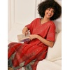 Ekouaer Nightgowns for Women Long Nightgown Plus Size Moo Moos House Dress(Peacock Feather)