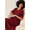 Ekouaer Nightgowns for Women Long Nightgown Plus Size Moo Moos House Dress(Wine Red)