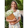 Ekouaer Nightgowns for Women with Pockets Short Sleeve Henley Sleepshirts(White Yellow Floral)