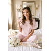 Ekouaer Pajamas for Women Set Silky Satin 2 Piece Lounge Sets with Pockets(Coquette Rose Wine)
