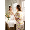 Ekouaer Pajamas for Women Set Silky Satin 2 Piece Lounge Sets with Pockets(Tropical Fruit)
