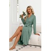 Ekouaer Robes for Women Lightweight Long Bathrobe Soft Knit Bath Robe S-2XL(Bright Green)