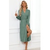 Ekouaer Robes for Women Lightweight Long Bathrobe Soft Knit Bath Robe S-2XL(Bright Green)