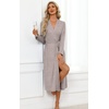 Ekouaer Robes for Women Lightweight Long Bathrobe Soft Knit Bath Robe S-2XL(Khaki)