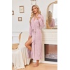 Ekouaer Robes for Women Lightweight Long Bathrobe Soft Knit Bath Robe S-2XL(Light Pink)