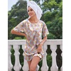 Ekouaer Silk Nightgown for Women Short Sleeve Satin Sleep Shirts(Butterfly Teddy)