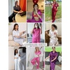 Ekouaer Silk Pajamas for Womens Set 2 Piece Fall Pjs Button Down Sleepwear(Champagne)