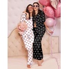 Ekouaer Silk Pajamas for Womens Set 2 Piece Fall Pjs Button Down Sleepwear(Red Heart)