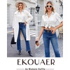 Ekouaer Silk Pajamas for Womens Set 2 Piece Fall Pjs Button Down Sleepwear(White)