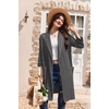 Ekouaer Women Robes Bathrobe Short Kimono Robe Soft Bathrobes with Pockets(Dark Gray)
