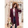 Ekouaer Women Robes Bathrobe Short Kimono Robe Soft Bathrobes with Pockets(Date Red)