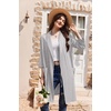 Ekouaer Women Robes Bathrobe Short Kimono Robe Soft Bathrobes with Pockets(Light Gray)