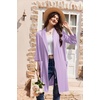 Ekouaer Women Robes Bathrobe Short Kimono Robe Soft Bathrobes with Pockets(Light Purple)