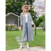 Ekouaer Women Robes Long Knit Bathrobe Soft Kimono Loungewear with Pockets(Grey Cat)