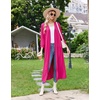 Ekouaer Women Robes Long Knit Bathrobe Soft Kimono Loungewear with Pockets(Hot Pink)