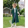 Ekouaer Women Robes Long Knit Bathrobe Soft Kimono Loungewear with Pockets(Lake Green)