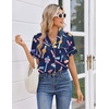 Ekouaer Women Satin Pajama Sets Cute Print Silk Pjs Shorts Sets S-4XL(Dark Blue Baseball Print)