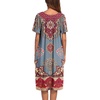 Ekouaer Women’s House Dress with Pockets(Ethnic Flower)