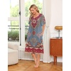 Ekouaer Women’s House Dress with Pockets(Ethnic Flower)